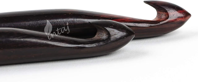 Premium Rosewood Crochet Hooks Pack, Handmade Wooden Yarn Hooks