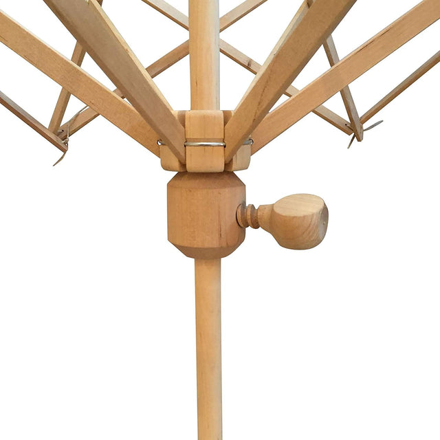 Handcrafted Beechwood Yarn Swift Winder – Large Umbrella Design – Suitable for Knitting and Crocheting – Heavy Duty Natural Swift Yarn Winder