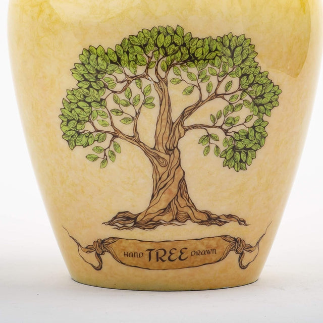 Handcrafted Wooden Cremation Urn – Tree of Life Design – Suitable for Adult Men & Women, Mom & Dad