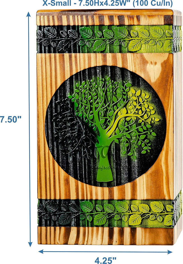 Handmade Tree of Life Urn – Sapling Tree Design – Suitable for Adults – Medium (9.5Hx5.5W, 180 Cu/in)