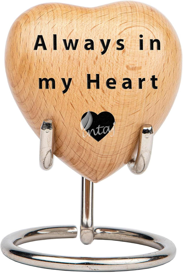 Handcrafted Wooden Cremation Urn – Hummingbird Design – Suitable for Pet Ashes, Dogs, Cats – 14 Cu/in Capacity