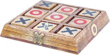Wooden Tic Tac Toe Board Game, Rustic XOXO Table Decor Design 2
