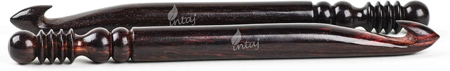 Premium Rosewood Crochet Hooks Pack, Handmade Wooden Yarn Hooks