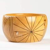 Handmade Large Wooden Yarn Bowl for Knitting Crochet Perfect Yarn Holder Rosewood Bowl for Mothers Day Christmas Gift (X-Large - 7x4, Stripes)