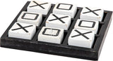 Wooden Tic Tac Toe Board Game, Rustic XOXO Table Decor Design 5