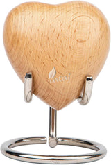 Handcrafted Wooden Cremation Urn – Hummingbird Design – Suitable for Pet Ashes, Dogs, Cats – 14 Cu/in Capacity