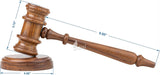 Rosewood Judge Gavel and Sound Block, Handmade Auction Mallet