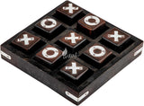 Wooden Tic Tac Toe Board Game, Rustic XOXO Table Decor Design 4
