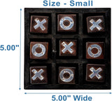 Wooden Tic Tac Toe Board Game, Rustic XOXO Table Decor Design 4