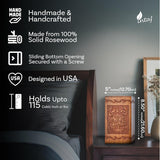 Handcarved Wooden Cremation Urn – Tree of Life Design – Suitable for Men & Women, Mom & Dad – 115lbs Capacity