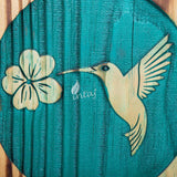 Wooden Urn for Human Ashes – Hummingbird Design – Suitable for Adults – X-Small (7.5Hx4.25W, 100 Cu/in)