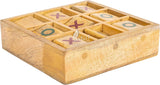 Wooden Tic Tac Toe Board Game, Rustic XOXO Table Decor Design 3