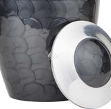 Handcrafted Cremation Urn – Pitch Black Finish Design – Suitable for Adult Men & Women, Mom & Dad – 250lbs Capacity