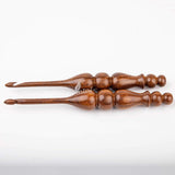 8.00mm Handmade Rosewood Crochet Hook, Ergonomic Wooden Yarn Hook