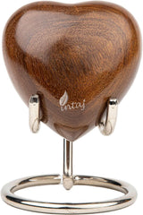Handcrafted Wooden Cremation Urn – Hummingbird Design – Suitable for Pet Ashes, Dogs, Cats – 7 Cu/in Capacity