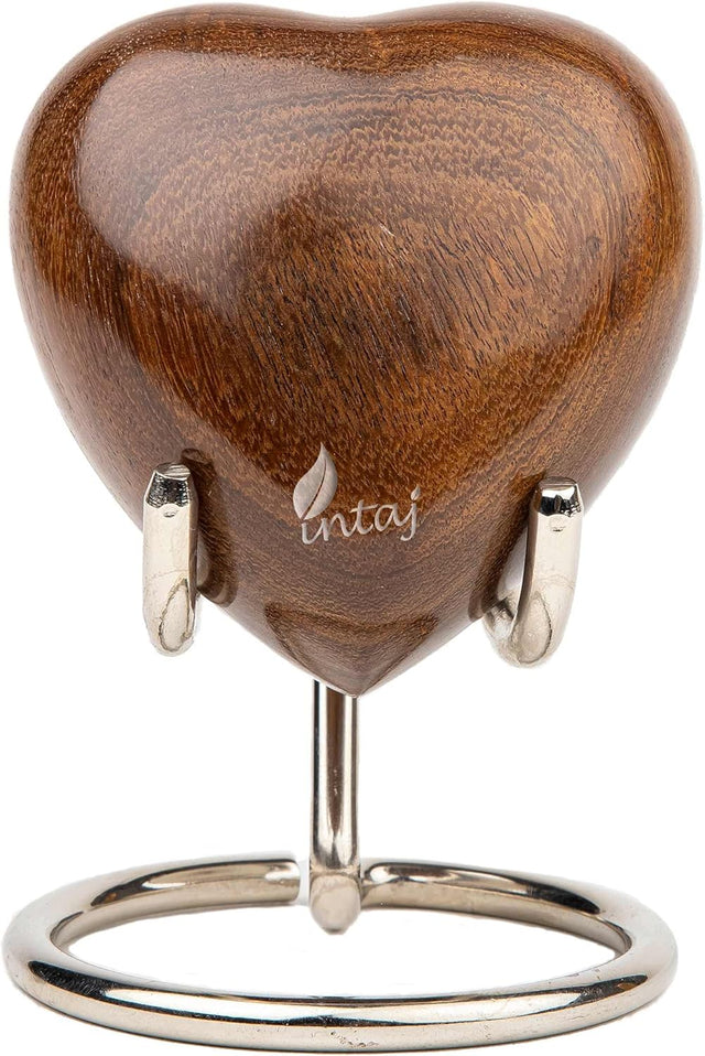 Handcrafted Wooden Cremation Urn – Hummingbird Design – Suitable for Pet Ashes, Dogs, Cats – 14 Cu/in Capacity