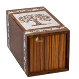 Wooden Cremation Urn – Tree of Life – Suitable for Adults, Children & Pets – 180 Cubic Inch