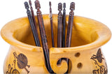 Handcrafted Wooden Crochet Hook Set – Rosewood, Size Engraved, Ideal for Knitting & Crocheting – Suitable for Yarn Enthusiasts – Set of 15 (3.5mm-25mm)