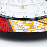 Silent Round Wall Clock, 14 Inch Vibrant Decorative Clock