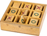 Wooden Tic Tac Toe Board Game, Rustic XOXO Table Decor Design 3