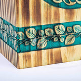 Handcarved Wooden Cremation Urn – Celtic Knot Tree of Life – Suitable for Adult Men & Women, Mom & Dad – 180lbs Capacity