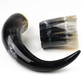 Handmade Buffalo Horn Beer Mug, Large Viking Horn Tankard