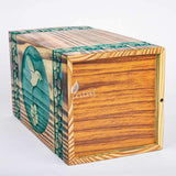 Wooden Urn for Human Ashes – Hummingbird Design – Suitable for Adults – X-Small (7.5Hx4.25W, 100 Cu/in)