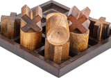 Wooden Tic Tac Toe Board Game, Rustic XOXO Table Decor Design 7