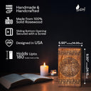 Handcarved Wooden Cremation Urn – Celtic Knot Tree of Life – Suitable for Adult Men & Women, Mom & Dad – 180lbs Capacity