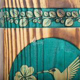 Wooden Urn for Human Ashes – Hummingbird Design – Suitable for Adults – Small (8Hx4.75W, 115 Cu/in)