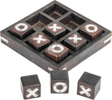 Wooden Tic Tac Toe Board Game, Rustic XOXO Table Decor Design 4