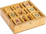Wooden Tic Tac Toe Board Game, Rustic XOXO Table Decor Design 3