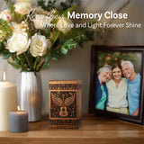 Handcrafted Wooden Cremation Urn – Guitar Wings of Angel – Suitable for Men, Women, Mom & Dad – 250lbs