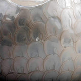 Handcrafted Cremation Urn – Diamond Cut White Daisy Design – Suitable for Adult Men & Women, Mom & Dad – 200lbs Capacity