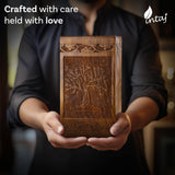 Handcarved Wooden Cremation Urn – Tree of Life – Suitable for Adult Men & Women, Mom & Dad – 115lbs Capacity