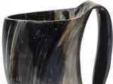 Natural Buffalo Horn Beer Mug, Large Handmade Viking Tankard