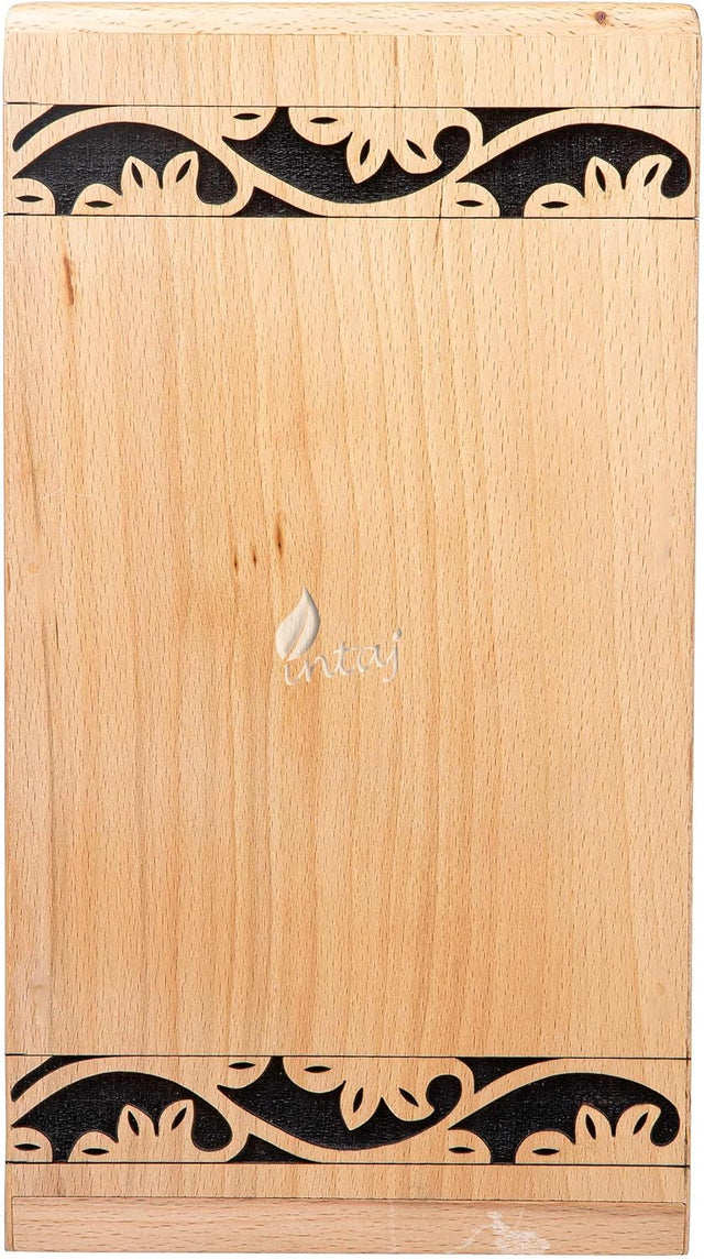 Handcarved Wooden Cremation Urn – Hummingbird Design in Beechwood – Suitable for Adult Men & Women – 180 Cu/in Capacity
