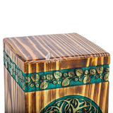 Handcarved Wooden Cremation Urn – Celtic Knot Tree of Life – Suitable for Adult Men & Women, Mom & Dad – 180lbs Capacity