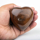 Handcarved Wooden Heart Cremation Urn – Hummingbird Design – Suitable for Dogs & Cats - 07 Cu/in Capacity