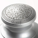 Handcrafted Cremation Urn – Arcadia Black Design in Royal Silver – Suitable for Adult Men & Women, Mom & Dad