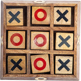 Wooden Tic Tac Toe Board Game, Rustic XOXO Table Decor Design 2