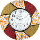 Silent Round Wall Clock, 14 Inch Vibrant Decorative Clock
