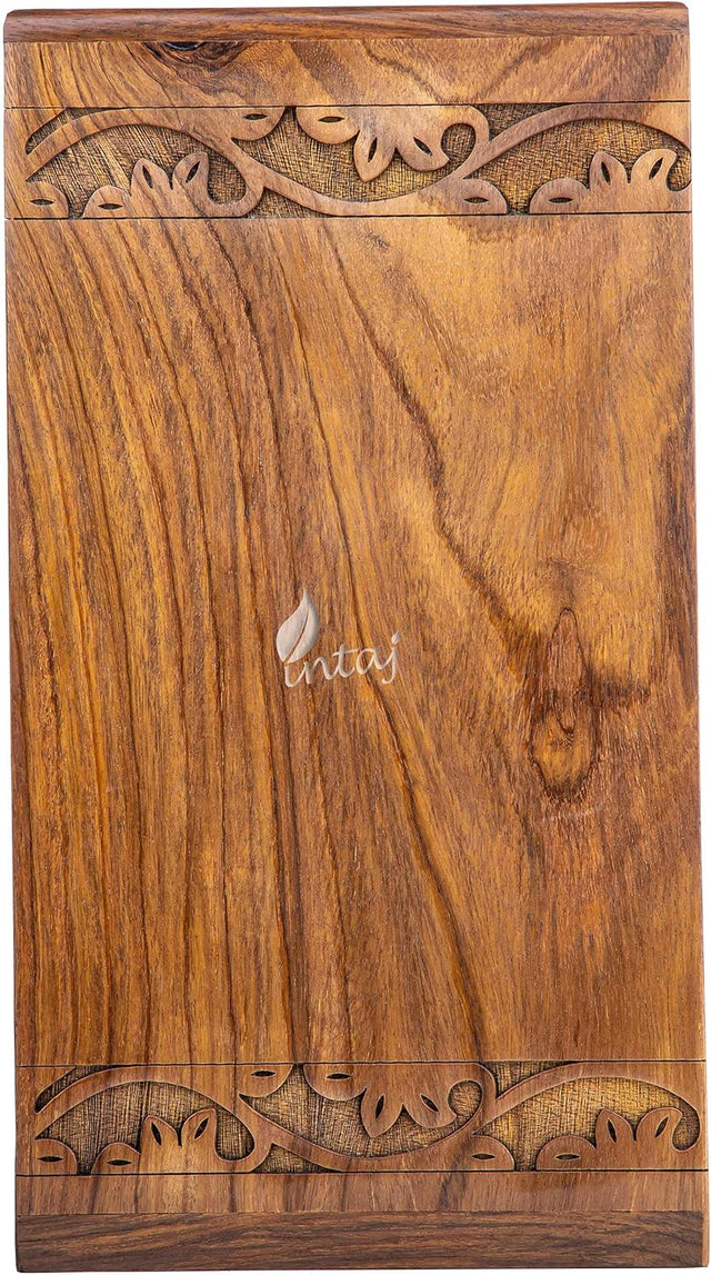 Handcarved Wooden Cremation Urn – Peaceful Bird Design in Natural Rosewood – Suitable for Adult Men & Women, Mom & Dad, and Pet Dogs – 640lbs Capacity