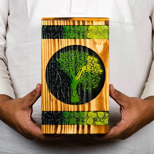 Handmade Tree of Life Urn – Sapling Tree Design – Suitable for Adults – Large (11.25Hx6.25W, 250 Cu/in)