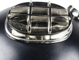 Black Matte Silver Scuba Diving Helmet Decor, Large Marine Display