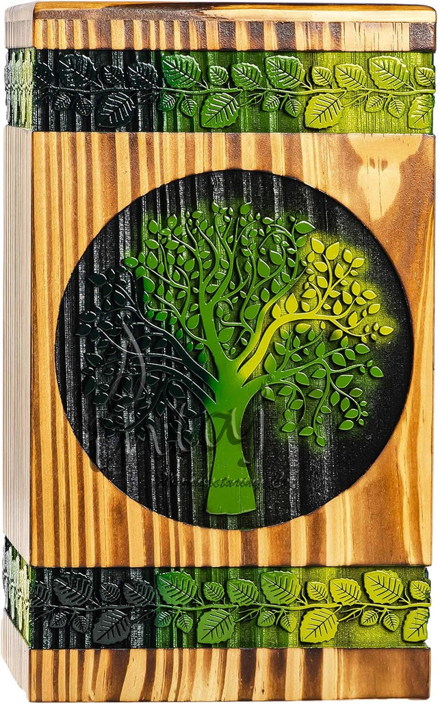 Handmade Tree of Life Urn – Sapling Tree Design – Suitable for Adults – Small (8Hx4.75W, 115 Cu/in)