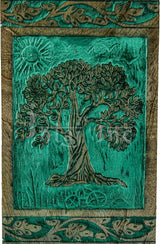 Handcarved Wooden Cremation Urn – Tree of Life Design – Suitable for Adult Men & Women – 340lbs Capacity