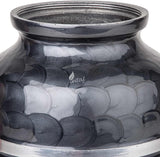 Handcrafted Cremation Urn – Pitch Black Finish Design – Suitable for Adult Men & Women, Mom & Dad – 250lbs Capacity