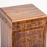 Handcarved Wooden Cremation Urn – Rosewood Heart Tree Design – Suitable for Adult Men & Women, Mom & Dad, Pets – 115 Cu/in Capacity