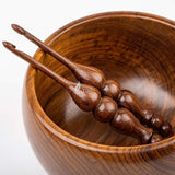 8.00mm Handmade Rosewood Crochet Hook, Ergonomic Wooden Yarn Hook